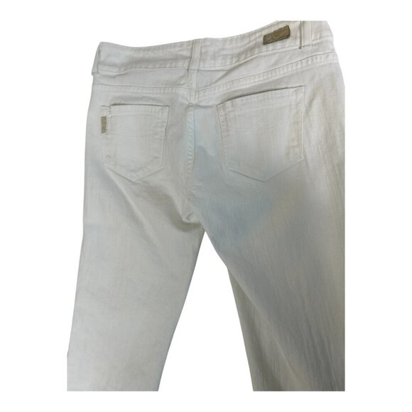 Paige Hidden Hills Flare Wide Leg White Jeans Women's Size 29 Bootcut - Picture 4 of 13